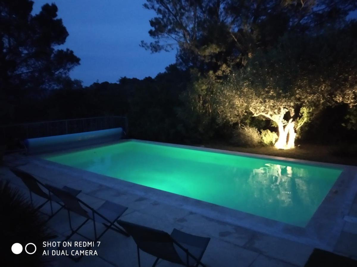 Proche Uzes Petit Gite Avec Grande Cuisine D'Ete Et Piscine Saint-Siffret Экстерьер фото